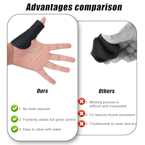 lasuroa Daumenschutz für den Catcher für Baseball und Softball, Silikon Schutzschild Trainingshilfe zum Catchen Daumenschutz zur Vorbeugung von Handverletzungen und Stichen (Größe M)