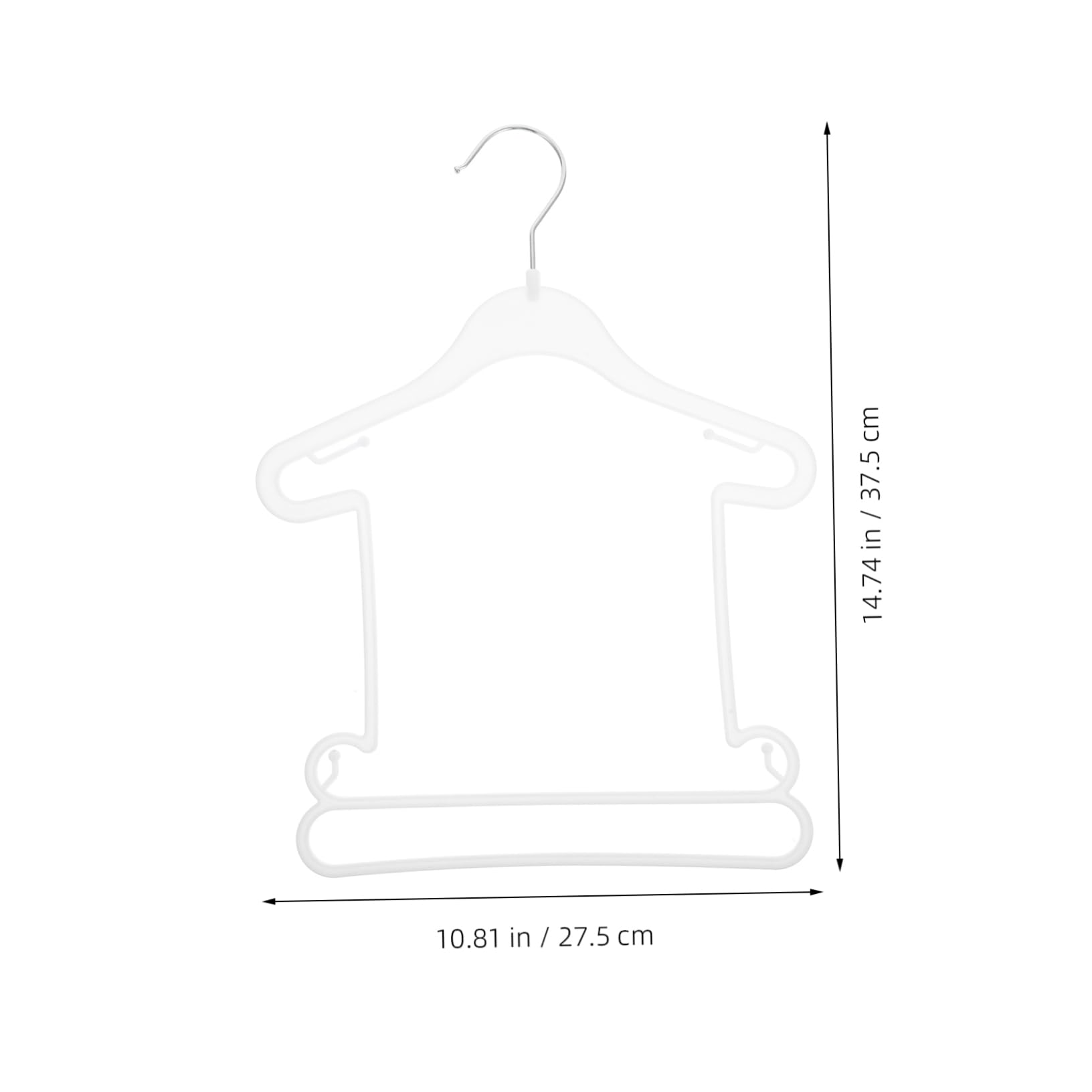 CHILDWEET 20pcs Children Hanger Hangers Clothes Hangers Clothing Hangers Kid Hanger Suits Cloth Hanger Childrens Hangers Suit Hangers Plastic White