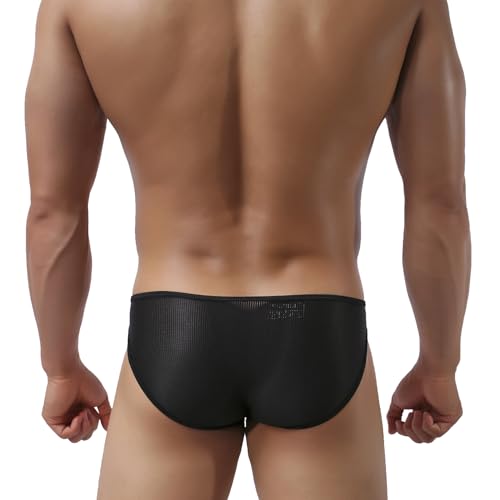 Men's Seamless Front Pouch Briefs Mens Tagless Bikini Underwear Sexy Low Rise Breathable Underpanties for Men4