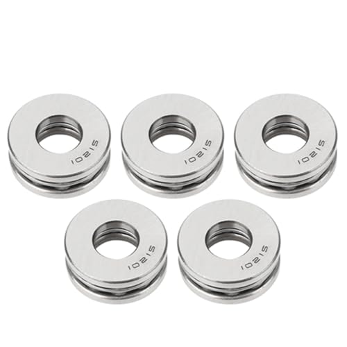 KooingTech 5 Stück 51202 Axialkugellager, Axialkugeldrucklager, Druckkugellager Für Industrieproduktion Landmaschine Ingenieurbau