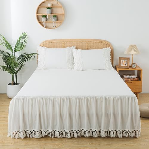 Fundas de almohada con borlas Softta blancas sin cremalleras molestas 3