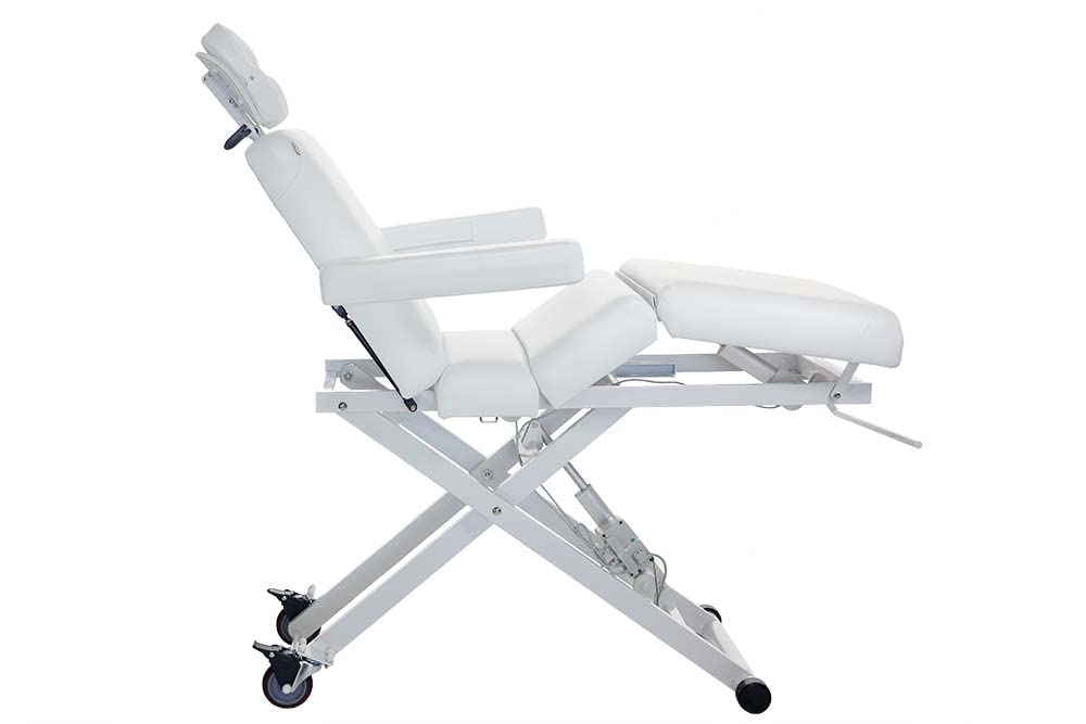 SKINACT Cleo Electric Spa Treatment Table, Facial Massage Bed ADA Compliant (White)