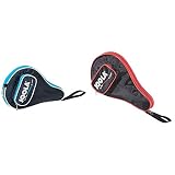 JOOLA TT-Hülle Pocket schwarz-blau & Tischtennishülle Pocket Hülle für Tischtennisschläger, rot, 80502
