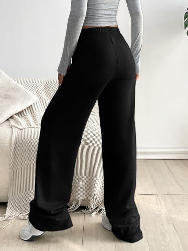 Image of dockstreet Straight Wide fit Long Length Open Bottom Jogger for Women /Trending Multi Pocket Style, Relaxed Casual Pants for Women