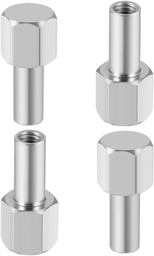 MOHERO Metal Center Nuts for 1/10 RC Crawler Car SCX10 Wraith 12mm Wheel Hub Hex Drive Adaptor 15mm Extension (15mm)