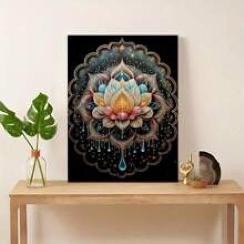 Fleurs de lotus tableau zen pour harmoniser votre salon avec cadre