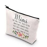 Mimi Gift Grandma Gift Mother Day Gift Mimi Travel Bag Zipper Pouch Grandmother Gift For Women (Mimi)