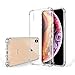 Hually Coque pour iPhone XS - UltraRock Series Housse Rigide de Protection avec Protection Anti-Chute et Technologie Avancée de Coussin d'air pour iPhone X/10 Coque, Ultra Transparent