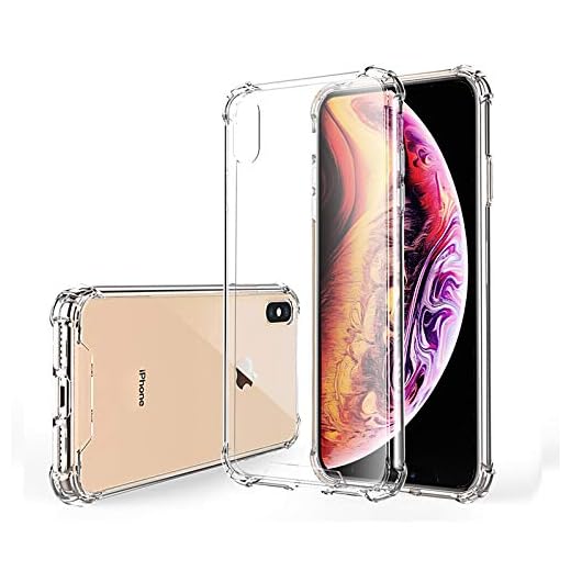 Hually Fodral för Apple iPhone XS och iPhone X, kristallklart [anti-gul] [stötdämpning] telefonskydd transparent silikon TPU, iPhone xs telefonfodral, iPhone X skydd och iPhone 10-fodral