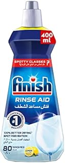 Finish Rinse Aid for Shinier and Drier Dishes LEMON, Pack of 6