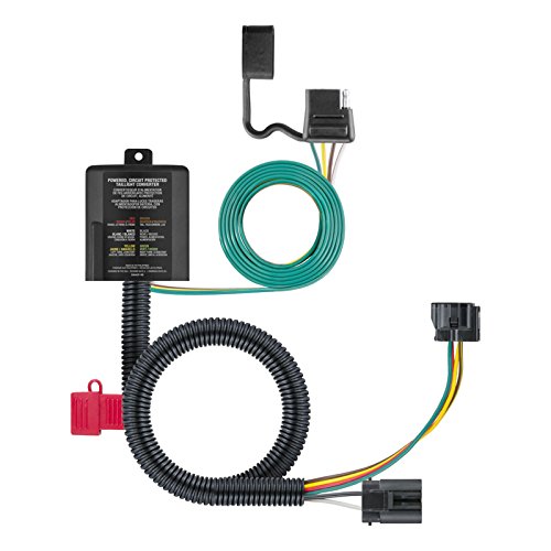 CURT 56332 Vehicle-Side Custom 4-Pin Trailer Wiring Harness, Fits Select Hyundai Santa Fe, XL, Veracruz, Kia Sedona, Sorento