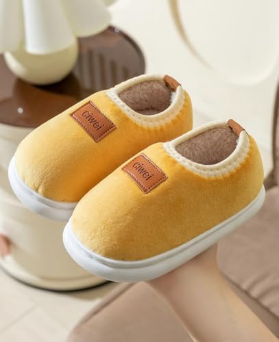 Hycurey Boys Girls House Warm Soft Slippers Fuzzy Winter Soft Slippers For Kids Fleece Non-Slip Toddler Home Indoor Shoes2