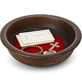Domensi Walnut Stain Wood Plate
