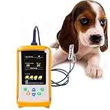 Oxímetro De Pulso Veterinario, Monitor De Oxígeno Portátil Para Animales Con Sensor Para La Lengua Y El Oído, SpO2, Monitor De Frecuencia Cardíaca, Pantalla Digital LCD De 2,8 Pulgadas, Para Gatos