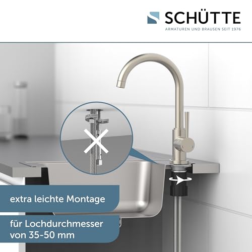 SCHÜTTE 79126 Küchenarmatur CORNWALL, Edelstahl Optik – Ansicht 2