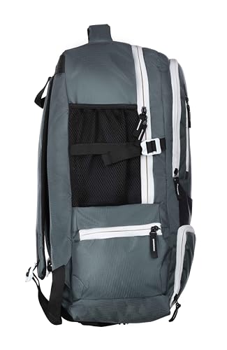 Image of FEDRA 65 LTR Rucksack Travel Backpack for Trekking, Hiking with Shoe Compartment, GREY