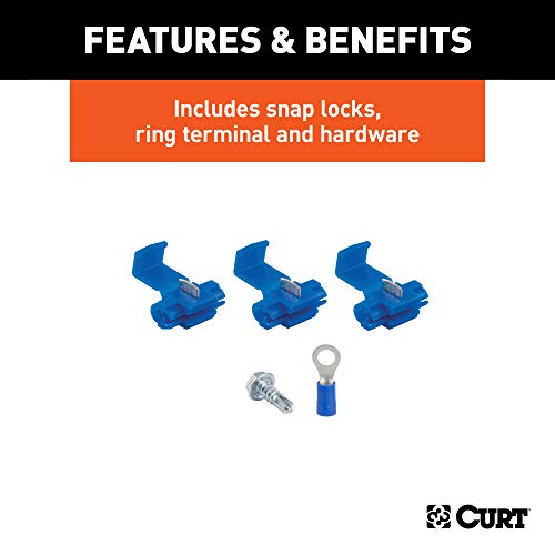 Curt 58349 Trailer-Side 4-Pin Flat Wiring Harness With 48-Inch Wires #TOP3