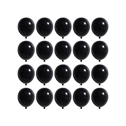 10 inch Black Balloons, 100 pcs Latex Balloons for Baby Shower Wedding Birthday Party Decorations (Black) by YicUik - Used condition - US$7.12