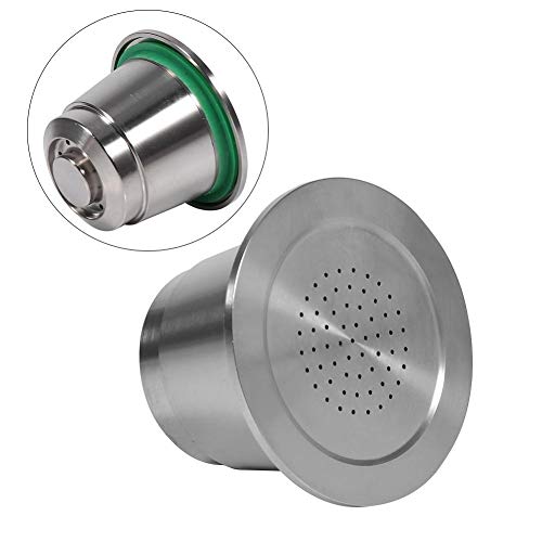 Nespresso-Kapseln, wiederverwendbar, waschbar, aus lebensmittelechtem Edelstahl, kompatibel für Nespresso-Maschine, umweltfreundlich, mit