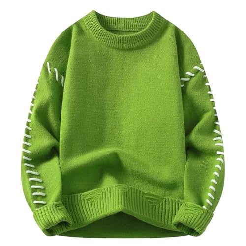 Men's Sweater Round Neck Knit Pullover Base Layer Casual Long Sleeve Top for Men2