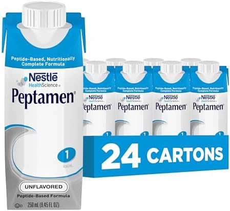 Peptamen Calorically Dense Peptide Formula, Unflavored, 8.45 Fl Oz, 24 Pack