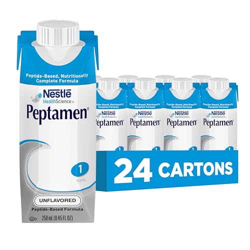 Nestle Peptamen Tube Feeding Formula Unflavored 250 mL Carton 24 Ct