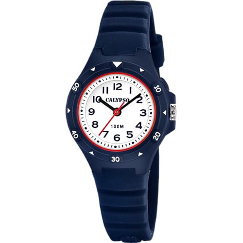 Reloj infantil niña y niño Calypso analógico azul oscuro resistente al agua 10 ATM