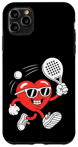 Love Padel �L���[�g �o�����^�C�� �n�[�g �X�}�z�P�[�X iPhone 11 Pro Max �p