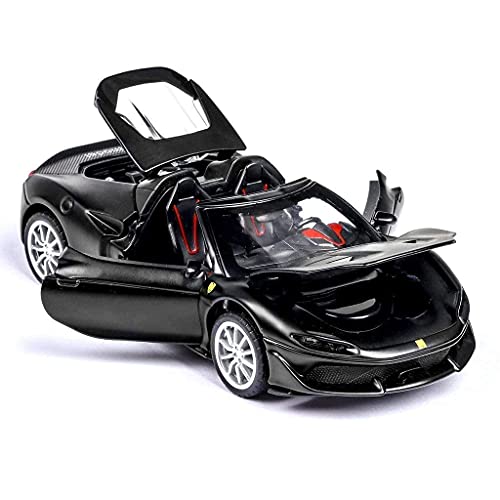 Image of Exclusive Alloy Metal Pull Back Die-cast Car 1:32 Feerrari J50 Diecast Metal Pullback Toy car with Openable Doors & Light, Music Boys Gifts for Kids,Toy(Colors as Per Stock)