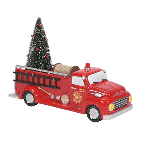 Department 56 Snow Village Engine 223 Pump Truck Figurine