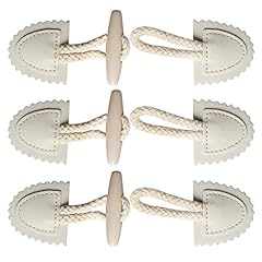 Tomedeks 10pcs Kleidungsersatzbutton Harz-Knopf Nähtaste, für Pullover Windjacke Mantel Bekleidungsdekoration Handarbeit Knebelknöpfe Verschlüsse Für Jacken Dufflecoat Verschluss Knöpfe (Weiß)