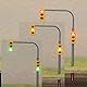 SPORTARC 2 Stück Ampeln HO OO Crossing Walk Modell Zug LED Straßensignale Widerstand