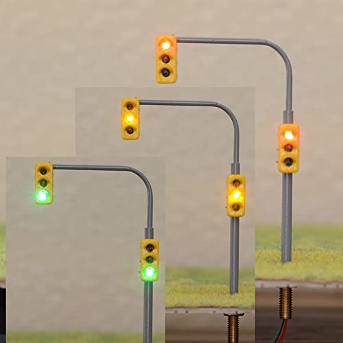 Lot De 5 Lampadaires LED SPORTARC – 20 Cm, 3V DC/AC, 20 MA, Pour Modélisme Ferroviaire Voie O