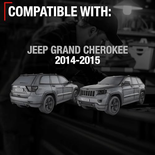 Image of Rear View Backup Camera - Compatible with 2014-2015 Jeep Grand Cherokee - Reverse Park Assist Camera Replacement - OEM 68375333AA, 68137943AD, 68137943AE, 68137943AF, 68137943AG, 68137943AH, 590-071