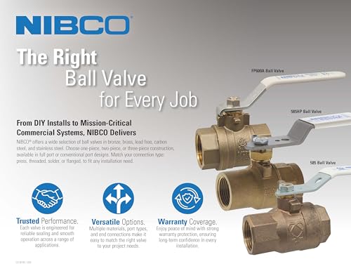 Image of NIBCO Fig No TM-585-70-66, 1-1 /2 in. Two-Piece Bronze Ball Valve, ISO Mount Pad, Threaded