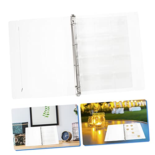 TEHAUX Medalha Para Porta-Álbum Pino De Distintivo Transparente Bolso Transparente Armazenamento De