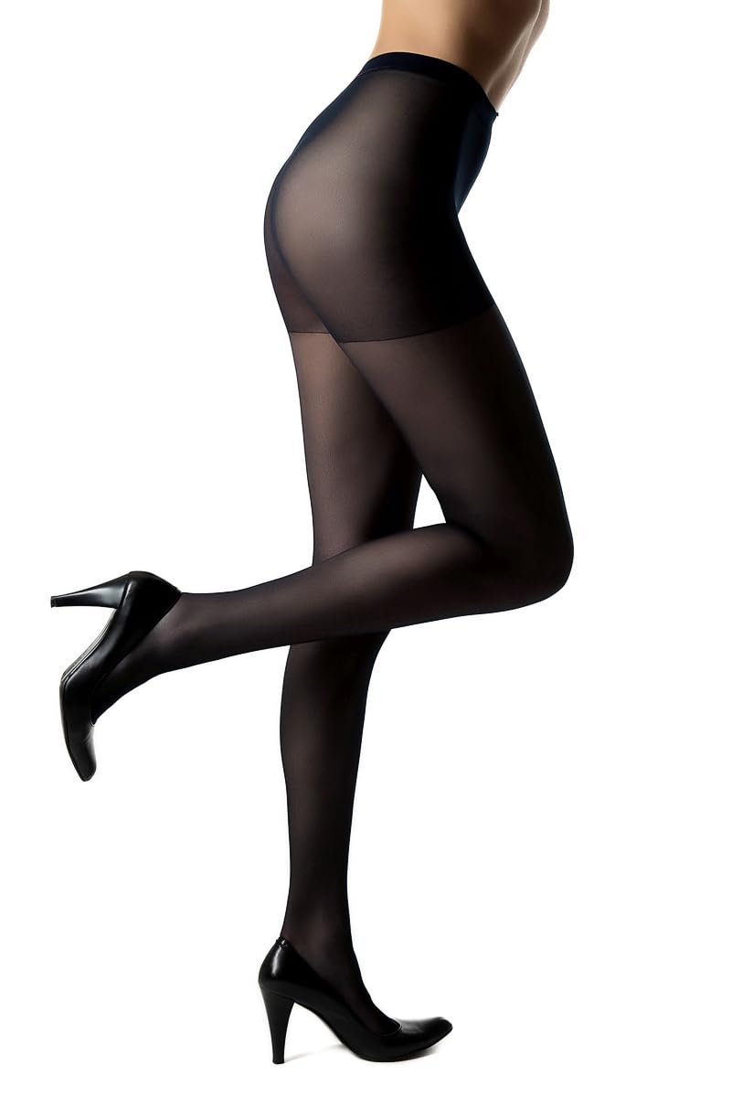 Lady Sofia Women's Graphite Semi-Opaque Support Tights 40 Denier Covered Elastane Technology (S, )