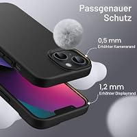 JETech Silikon Hülle für iPhone 13, Schwarz – Ansicht 5