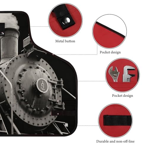 Delantal de trabajo Steam Train con 8 bolsillos ajustable miniatura 3