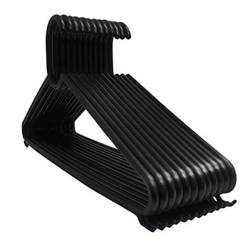 Kit com 30 Cabides Slim De Plástico Para Roupas