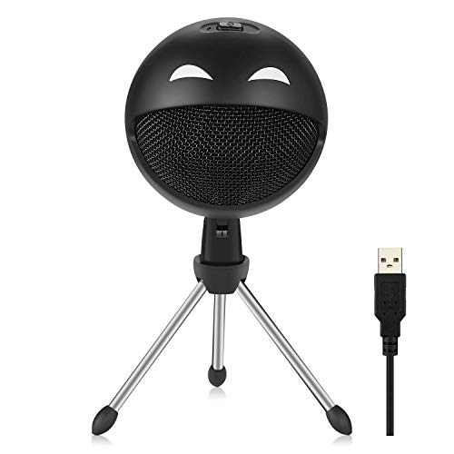 CALIE USB Microphone, Condenser Microphone,Compatible with USB Devices & Mobile Phone,Great for Skype,Recording,Speech