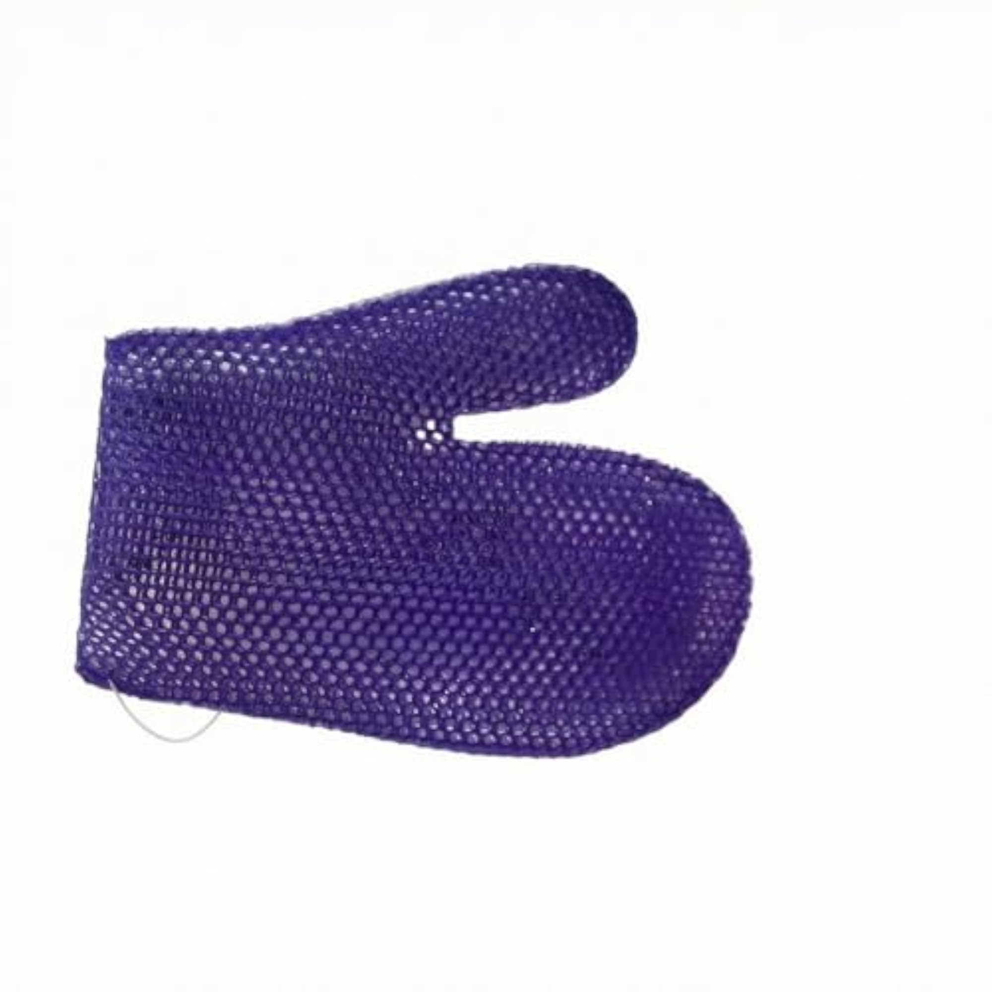 Thumb Section Bath Exfoliating Glove, Flexible Mesh Scrub Glove