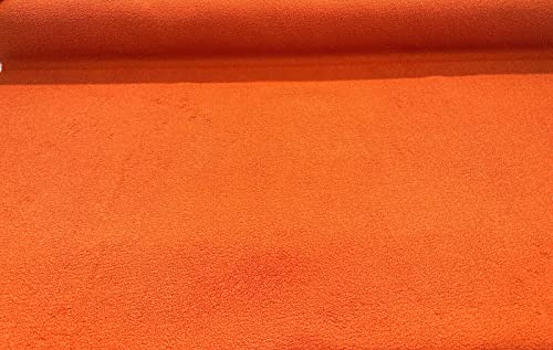 Luxurious Boucle Upholstery Fabric in Vibrant Orange Persimmon - Premium Quality by The Yard 4 Luxurious Boucle Upholstery Fabric in Vibrant Orange Persimmon - Premium Quality by The Yard - Image 3