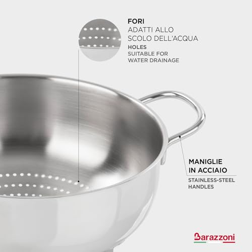 Colador Barazzoni 22 cm escurridor de pasta estable que no quema 4