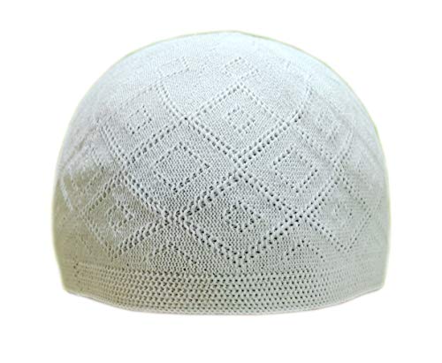 Image of Men's Cotton Prayer Cap (FAFETRADERS0021 White Free Size)