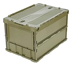 【5個セット】TRUSCO 折りたたみコンテナフタ付 75L ダークブルー 送料無料】 TR-F75B | 折りたたみコンテナフタ付 75L おりこ コンテナ