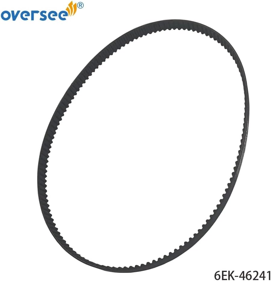 OVERSEE 6EK-46241-00 Timing Belt for Yamaha Outboard Motor V-Belt 4T 115HP 2014 to 2021 New Version 6EK-46241-00-00; 6EK-W4624-00