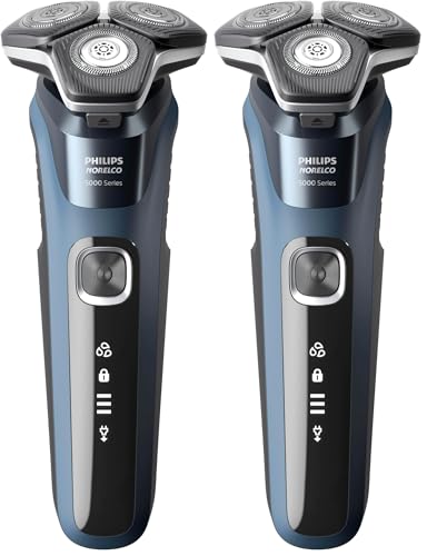 Image of Philips Norelco Shaver 5400, Rechargeable Wet & Dry Shaver with Pop-Up Trimmer, S5880 /81 (Pack of 2)