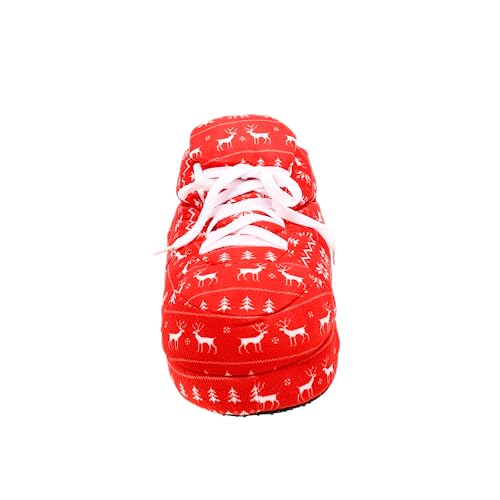 Image of Happy Feet Slippers Standard Sneaker Slippers for Men, Women, and Kids - Women Shoes, Gifts for Women, As Seen on Shark Tank - Classy Oversized House Slippers for Women with Non-Slip Rubber Soles