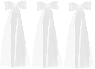 Elegant Bridal Veil with Bow Double Design for Weddings for for Brides Seeking Romantic Touch